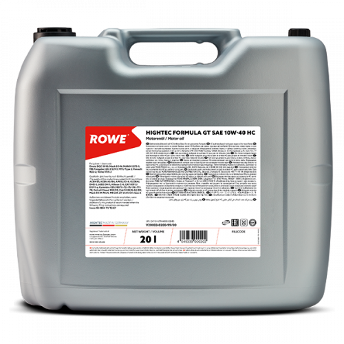 Rowe Hightec Formula GT 10W-40 HC, 20л
