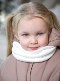 Снуд (шарф) детский, цвет белый (арт. 24026шрф)