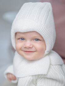 Шапка дет. Капор хб подкл.,утепл., цвет белый (арт. 7320пш)