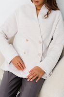 Кардиган оверсайз с поясом 427 [беж,сер]