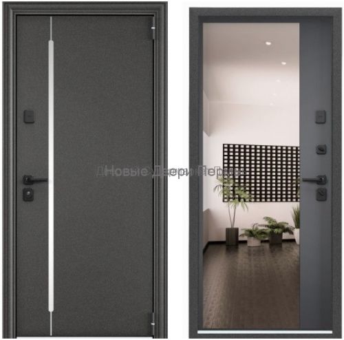 S.OMEGA PRO MP Колоре гриджио / ПВХ Оскуро дверь в квартиру