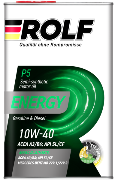 Rolf Energy 10W-40 ACEA A3/B4 API SL/CF, 1л