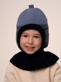 Шапка дет. хб подкл, утепл., цвет т.синий (арт. 7543 пш)