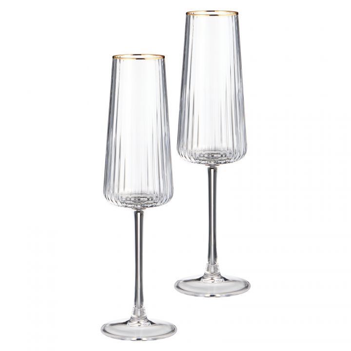 НАБОР БОКАЛОВ ДЛЯ ШАМПАНСКОГО ИЗ 2 ШТ. 250 МЛ