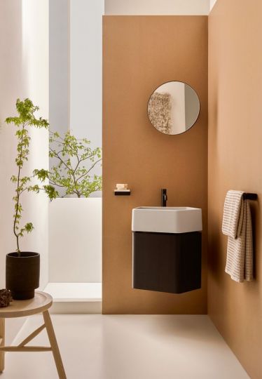 Тумба под раковину подвесная Cielo Kanto KAM50E/KAM50L 50х52х40 см схема 2