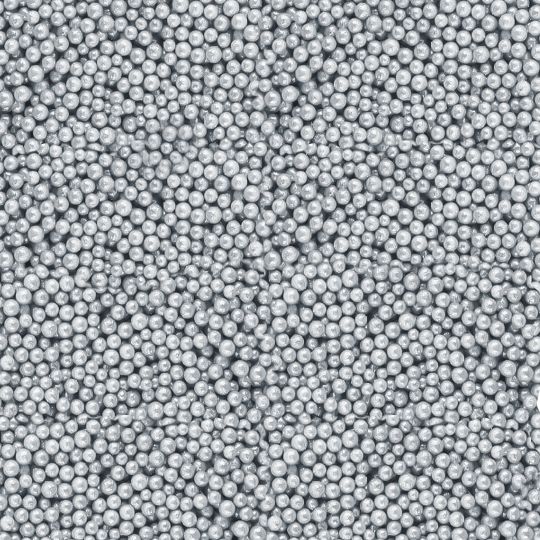 Серебряные мелкие пенопластовые шарики