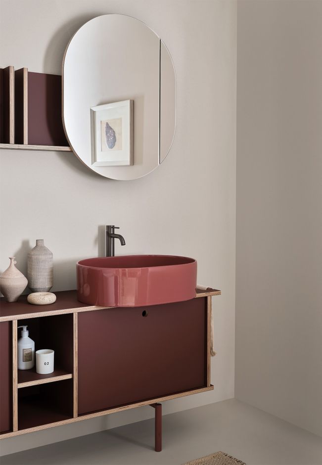 Зеркало настенное Cielo Theo левостороннее Fenix THSPDX 78х80х13 см ФОТО