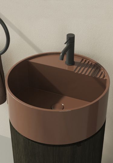 Раковина круглая Cielo Arcadia Tiberino накладная/на пьедестал, диаметр 50 см арт. TILA/TILASF схема 3