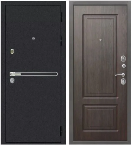 ДС-85 Шагрень черная Дуб филадельфия шоколад