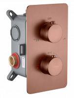 Смеситель встроенный Boheme Cell 134-2 с термостатом 2-х проходной схема 4