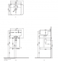 Стальной каркас для раковины Cielo Les Petites LPSTQ35 41х35х40 см схема 2