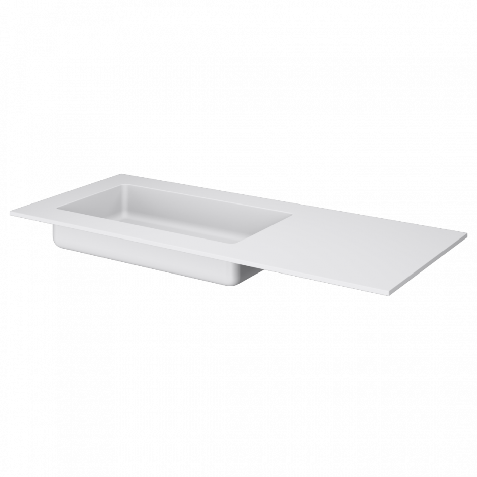 Изображение Раковина Armadi Art Quatro 793-120-W-L 121х52 см, с чашей слева