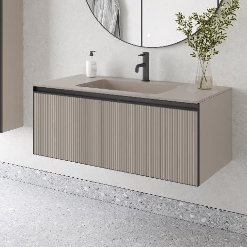 Тумба под раковину подвесная Armadi Art Quatro 790-M1-100, с внешней подсветкой