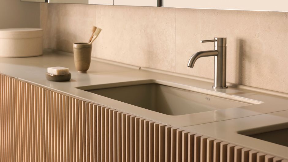 Раковина встроенная с переливом Cielo Filo FILASPR58 58x35x15 см ФОТО