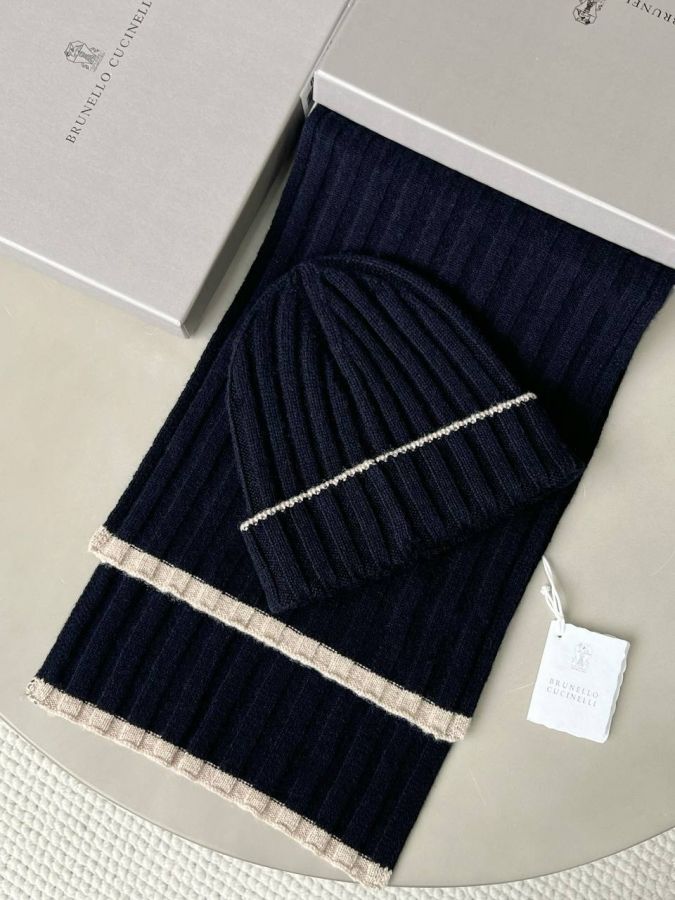 Комплект шапка шарф Brunello Cucinelli