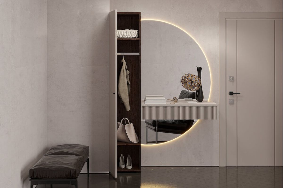 Шкаф 1 ств. "ГИЗА" (Венге/Меланж)