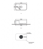 Накладная прямоугольная раковина Cielo Les Petites LPLAR/LPLARSF 33,5x18,5x11,5см схема 2 Накладная прямоугольная раковина Cielo Les Petites LPLAR/LPLARSF 33,5x18,5x11,5см схема 2