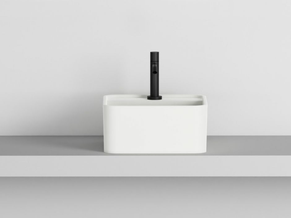 Накладная квадратная раковина Cielo Les Petites LPLAQ35/LPLAQ35SF без перелива 35х35х16 см ФОТО