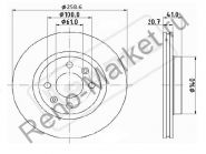 Диск тормозной передний вентилируемый Logan, Largus