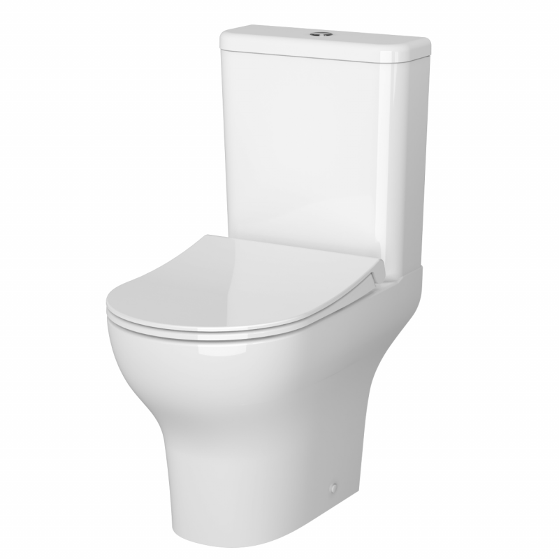 Унитаз-компакт напольный VitrA Zentrum с сиденьем микролифт белый 9012B003-7209