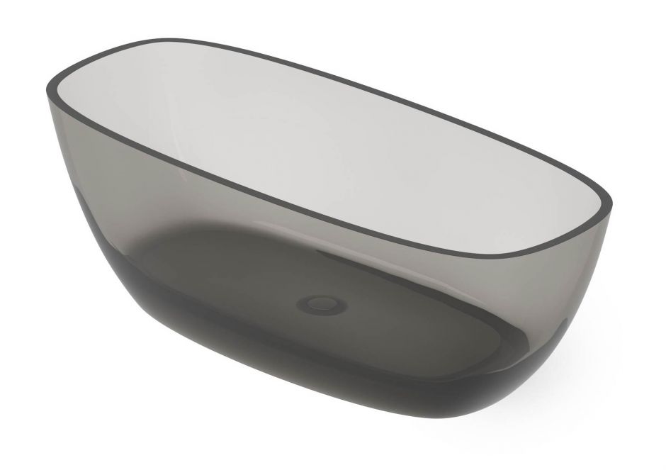 Ванна отдельностоящая Dea Design Soul DD8630 1700 R4 170x72xh56 см Smoky Black R4