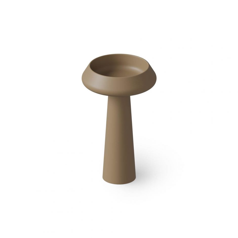 Изображение Напольная раковина Dea Design DD2046 545 2 54,5x54,5xh90 см круглая Light Camel №2