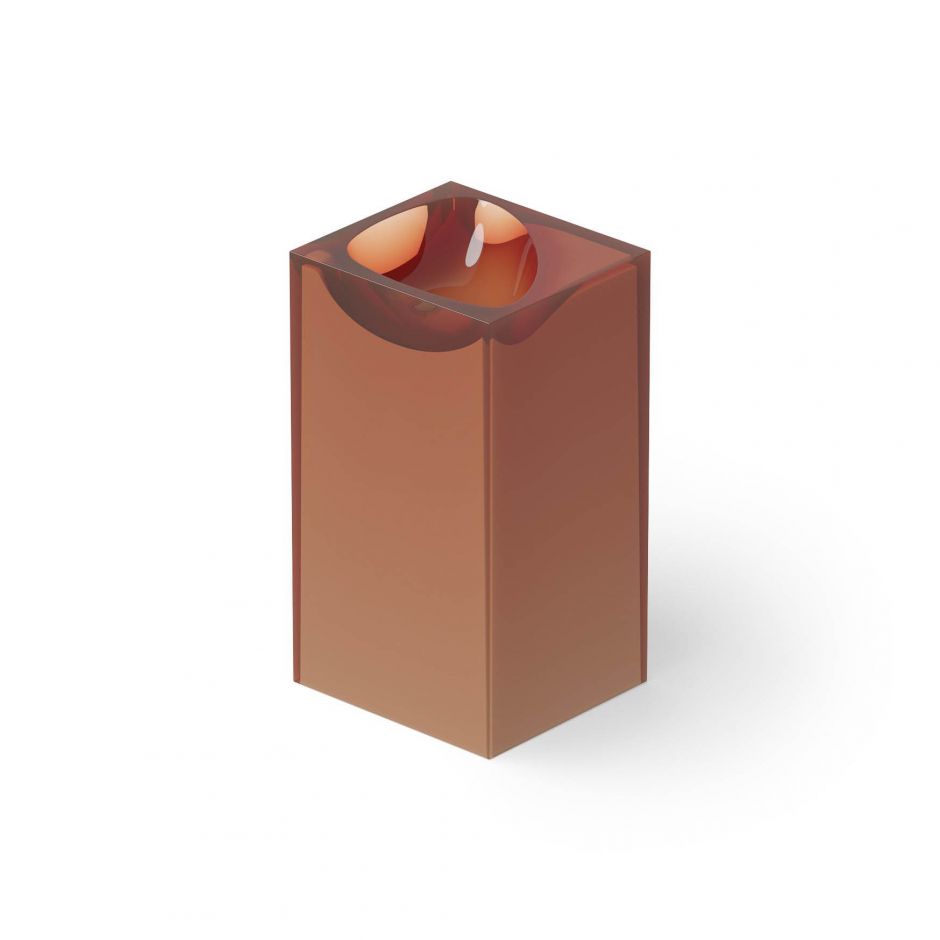 Изображение Раковина Dea Design DD2024 495 R9 49,5x45,5xh88 см квадраной формы напольная Brown Copper R9