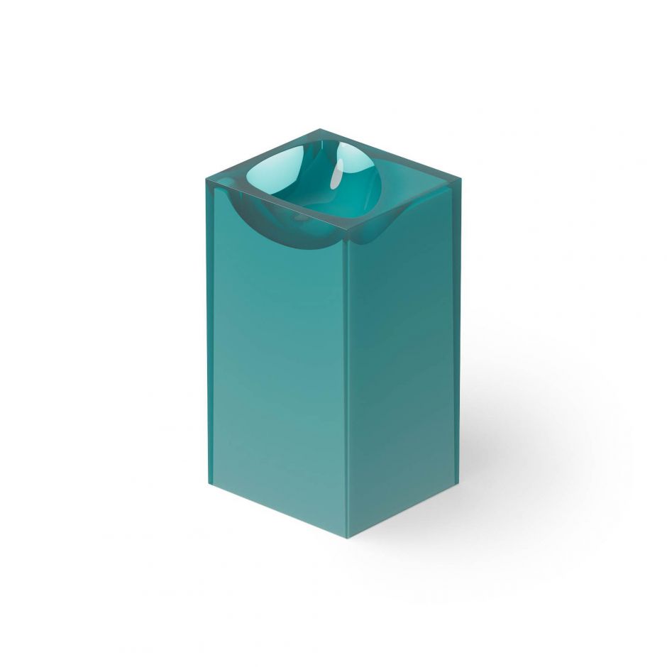 Изображение Раковина Dea Design DD2024 495 R8 49,5x45,5xh88 см квадраной формы напольная Lake Water Blue R8