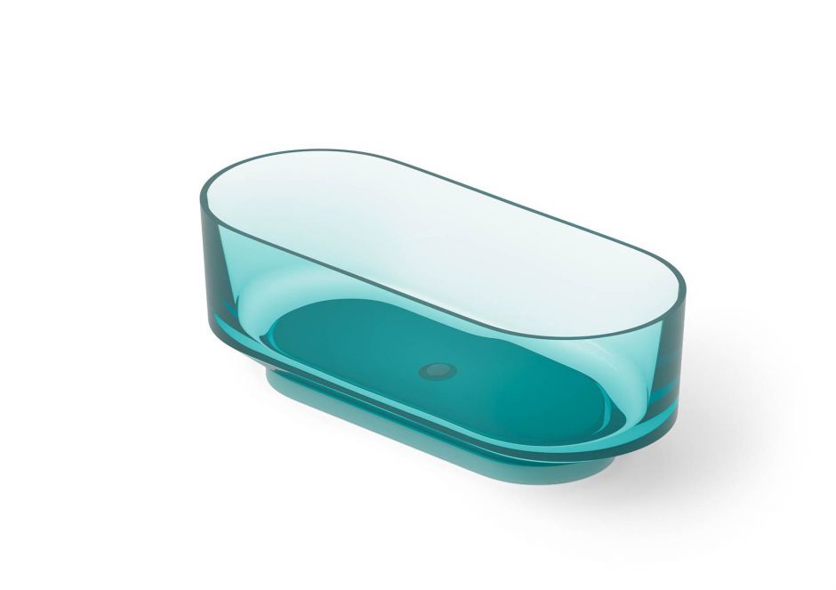 Ванна отдельностоящая Dea Design Shadow DD8675 1700 R8 170x72xh56 см Lake Water Blue R8