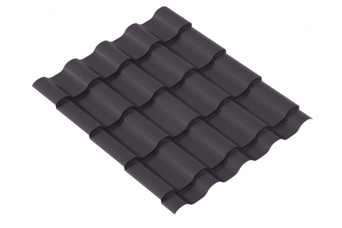 Металлочерепица Супер VERONA 0.5 MAT RAL 8019