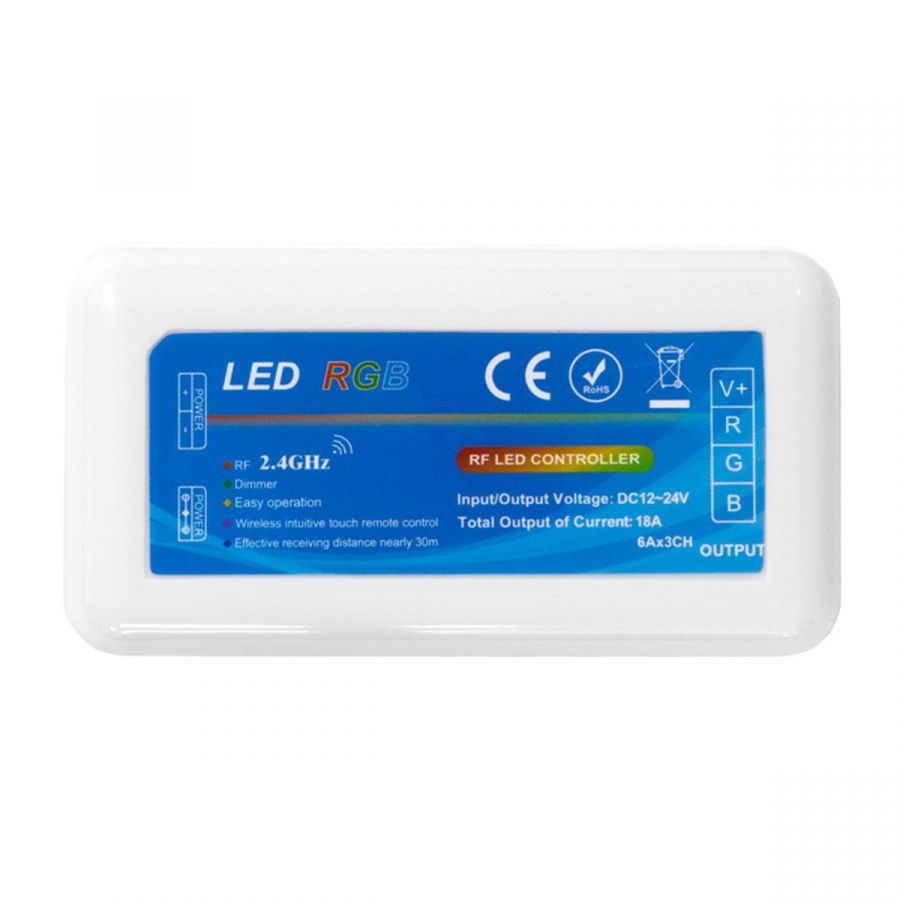 RGB-контроллер ELF T2.4G, 12/24В, 6A/канал ELF-RGBcontrT2.4G