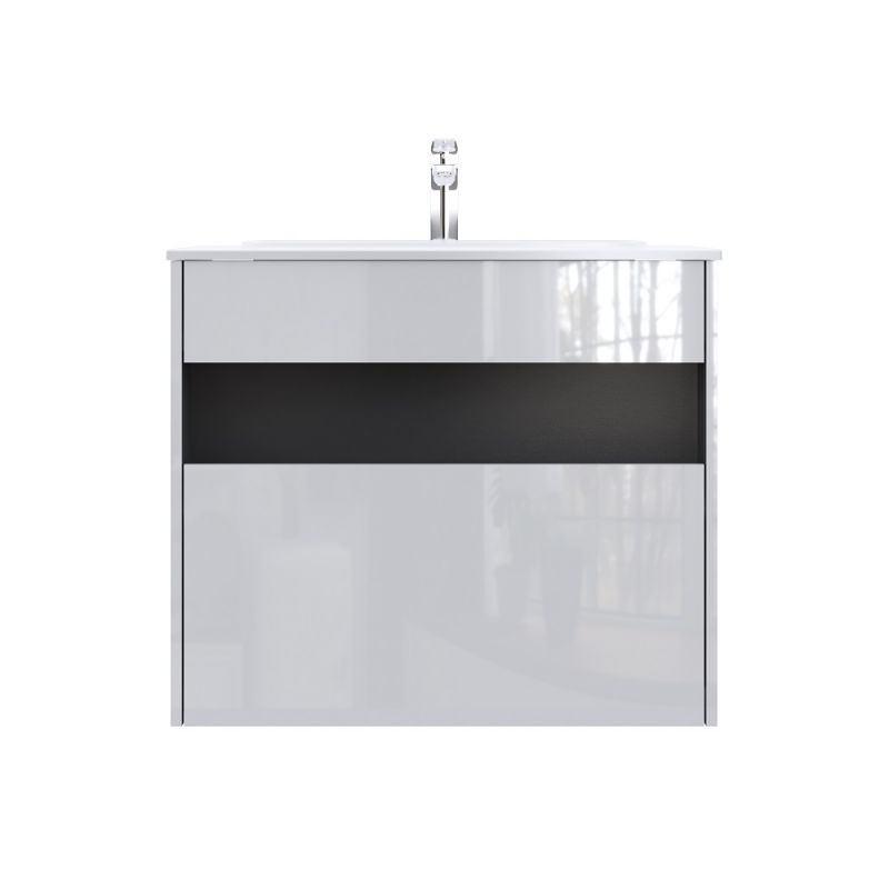 Тумба с умывальником AM.PM Func 80 см, белый глянец, M8FFUX0801WG