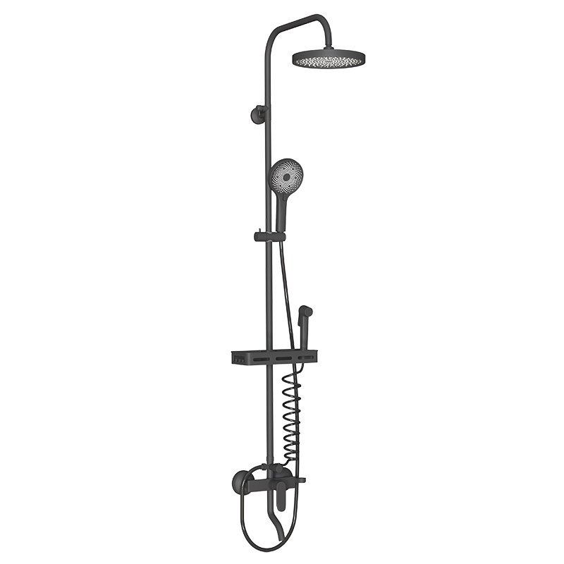 Душевая система Melodia Jazz 4в1, чёрный MSC00107C_bk