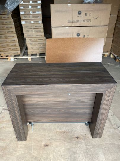 Стол консоль трансформер В 2307-8S темный дуб