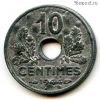 Франция 10 сантимов 1944