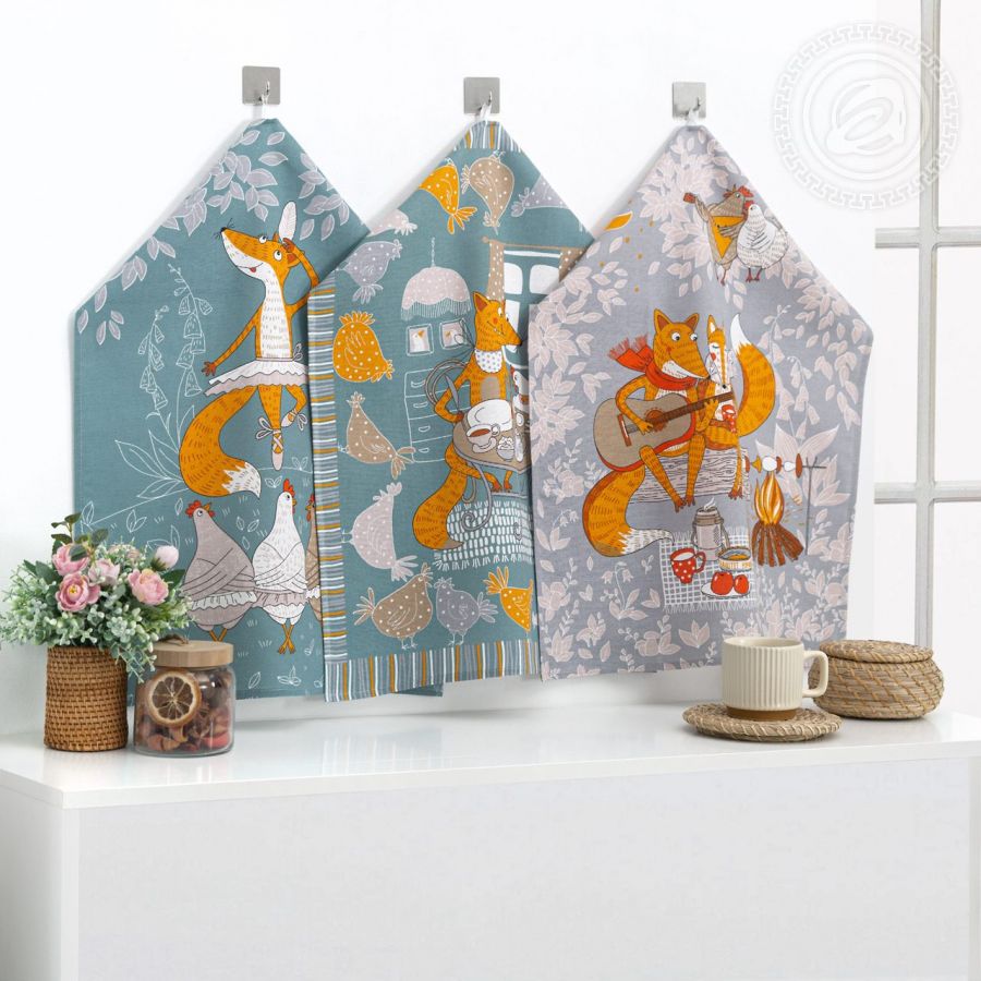 Набор полотенец из рогожки "Кумушка" (2шт.)