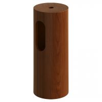 Напольная раковина Sole Corian 40x13 см, белая раковина, деревянный пьедестал схема 5