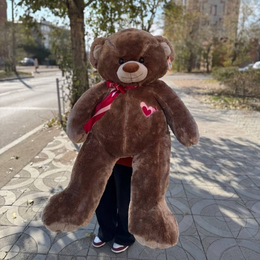 Игрушка Мишка Лука, коричневый, 120см