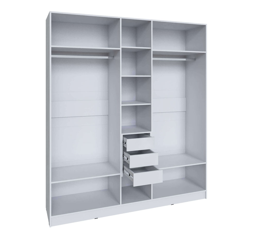 Шкаф Мадрид (2,0) с 3 ящ. внутри без зеркала