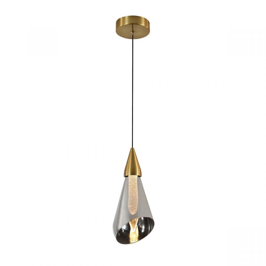 Подвесной светодиодный светильник Indigo Riflesso 11049/1P Gold V000108L