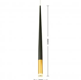 Подвесной светильник Alfa Light F3724-13 одиночный черный+золотой