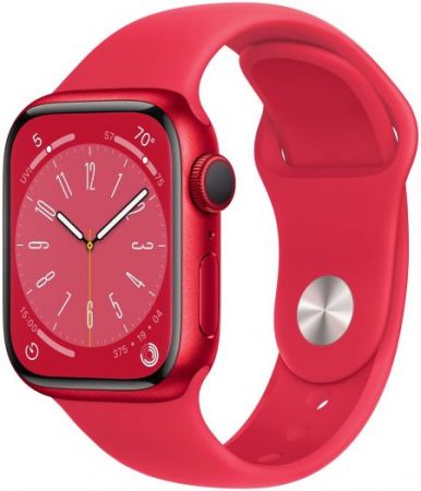 Умные часы Apple Watch Series 8 45 мм Aluminium Case GPS, (PRODUCT)RED Sport Band