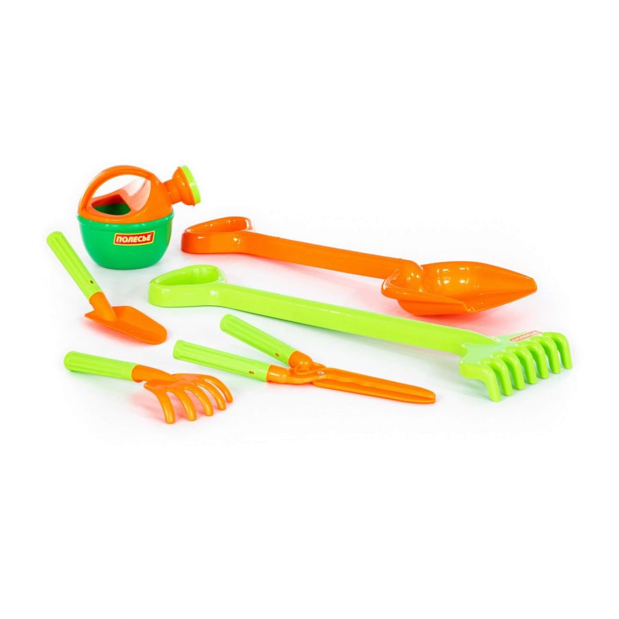 Набор №606: лопата большая, грабли большие, совок №29, грабельки №25, секатор, лейка малая №4