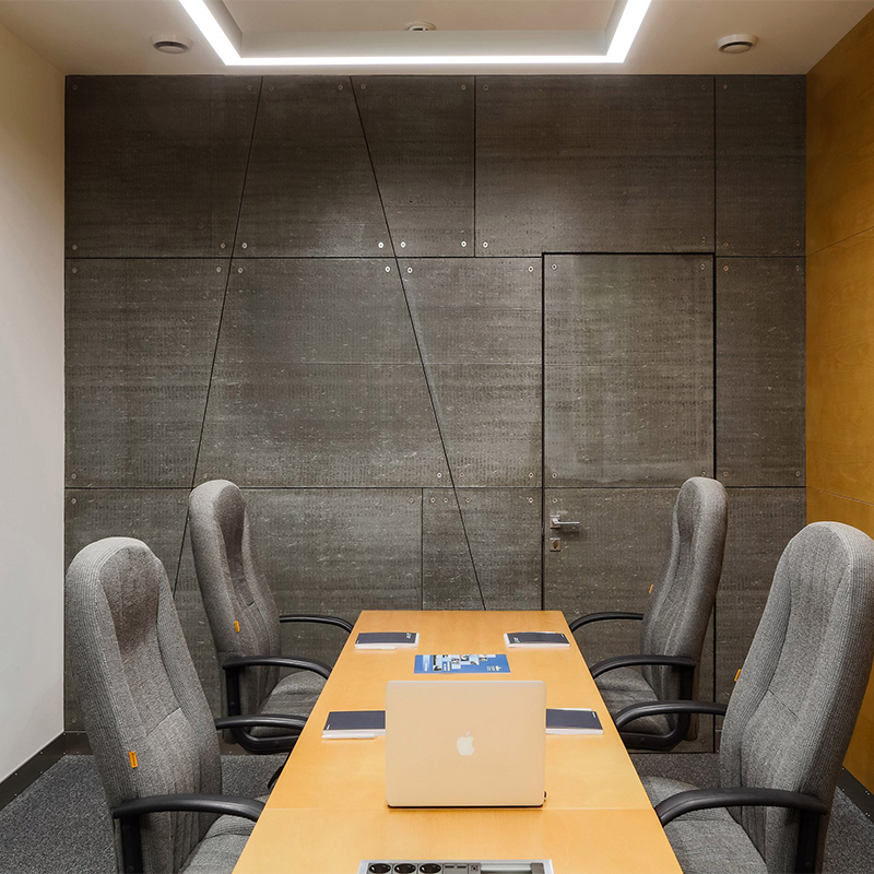 Стеновые панели под дерево для офиса нестандартных форм