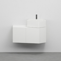 Тумба под раковину подвесная Cielo Kanto KAM87E/KAM87L 87х52х40 см схема 1