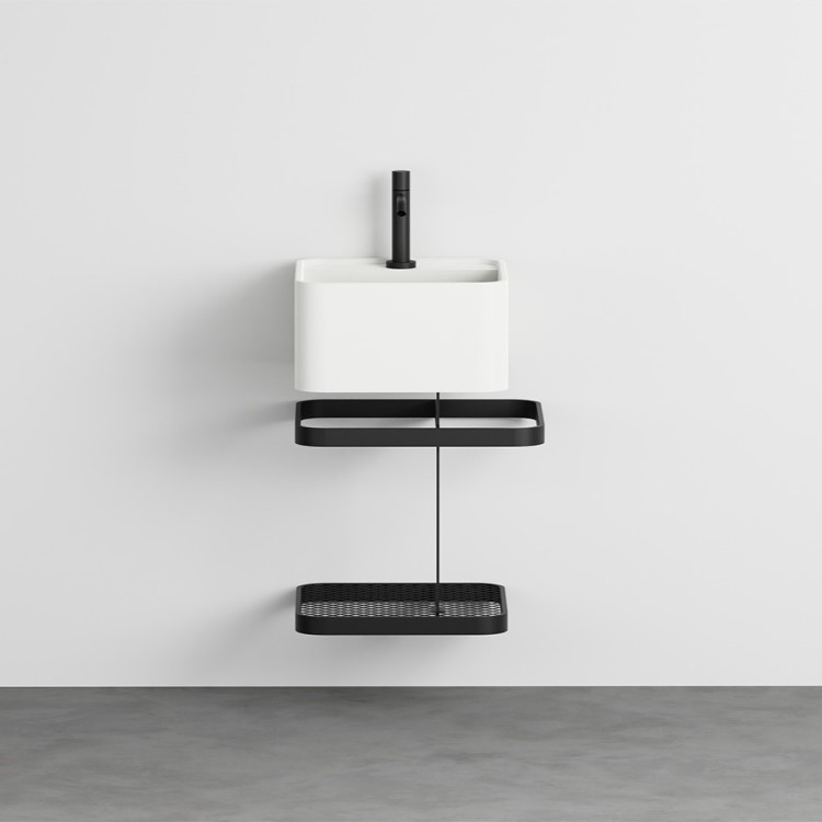 Стальной каркас для раковины Cielo Les Petites LPSTQ35 с проволочной сеткой 41х35х40 см