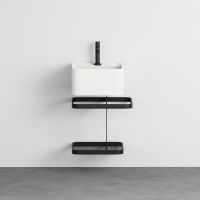 Стальной каркас для раковины Cielo Les Petites LPSTQ35 с проволочной сеткой 41х35х40 см схема 1