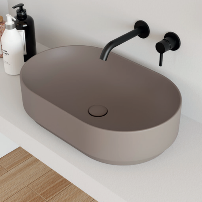 Изображение Накладная раковина Cielo Mare MRLAO овальная, 60х38х15 см