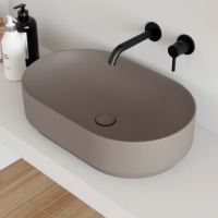 Накладная раковина Cielo Mare MRLAO овальная, 60х38х15 см схема 1