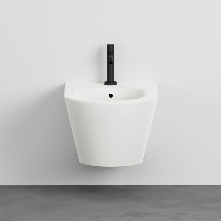 Изображение Биде подвесное Cielo Mare MRBS с отверстием под смеситель, крепеж в комплекте